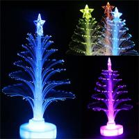 Potey สีสัน LED ไฟเบอร์ออปติกไนท์ไลท์โคมไฟต้นคริสต์มาสเด็ก Xmas ของขวัญ