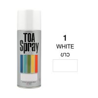 TOA สีสเปรย์ อเนกประสงค์ สี ดำ เบอร์ 2 , สีขาว เบอร์ 1 , สี ใส เบอร์ 30 , สีแดง