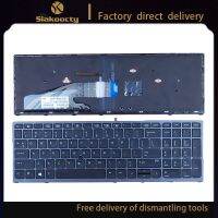 Siakoocty new US Keyboard for HP Zbook 15 G3 17 G3 series backlit Pointer 848311 001