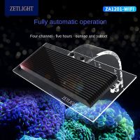 Zetlight ZA-1201AI LED Light Coral Grow Marine Reef TANK สีขาวสีฟ้า Aquarium Fish TANK SPS LPS สี Grow