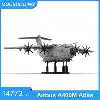 บล็อกตัวต่อ MOC Airbus แผนที่ A400M ที่มีฟังก์ชั่นพลังงาน DIY ประกอบอิฐการขนส่งของขวัญของเล่นเพื่อการศึกษา14773ชิ้น