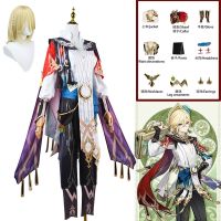 ✠ Anime Game Genshin Kaveh cosplay Costume Men Uniform Wig Set Sumeru Anemo