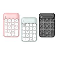 Colorful Retro Wireless 18 Keys Mini Portable Numeric Keypad External Number Keyboard for Laptop Best Gift for Girl