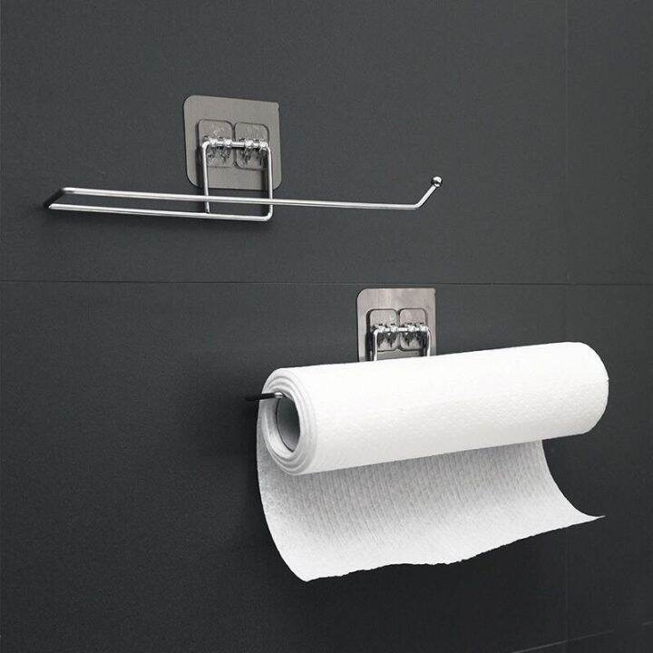 1pc-self-adhesive-towel-holder-rack-kitchen-toilet-paper-holder-rack-roll-paper-holder-stand-storage-rack-bathroom-accessories-bathroom-counter-storag