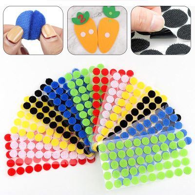 10mm Strong Self Adhesive Fastener Tape Round Dots Sticker Nylon Hook Loop Sticker Tape Sewing Craft DIY Accessories