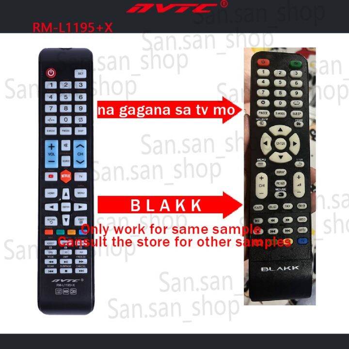 Universal remote control for Blakk smart tv curved tv remote | Lazada PH