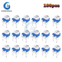 100PCS 1K 2K 2.2K 3K 5K 10K 20K 50K 100K 500K 1M Ohm RM065 100R 200R 500R RM-065 Variable Resistor Trimpot Trimmer Potentiometer