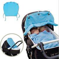 Baby Stroller Sunscreen Curtains Roll Up Sunscreen Cover Cotton Sunshade  Stroller Accessories