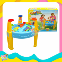 250TOYS ของเล่นทราย โต๊ะเล่นทราย โต๊ะเล่นทราย 2 ช่อง Sand and water Table 8804 ขนาดใหญ่ 54x64x64 ซม ของเล่นทราย ของเล่นในน้ำ ของเล่นทราย ถังเล่นทราย กระเบ