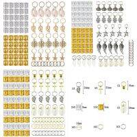 ห่วงถักเปียผมสีเงินทอง80/90/100ชิ้นที่รัดผมลูกปัดเดรดล็อกเครื่องรางแบบหลอดเดรดล็อก