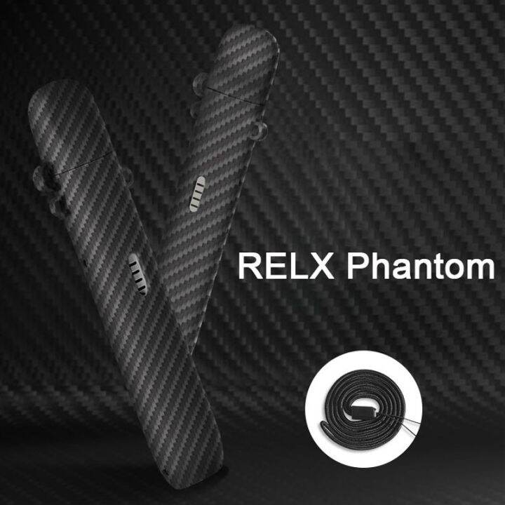 RELX Phantom Case Vape Sleeve relx 5th gen carbon fiber Protective Cover with Lanyard Lazada PH