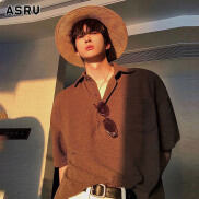 ASRV Men s Polo Shirts summer new trend fashion simple short