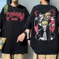 อะนิเมะ Chainsaw Man Denji พิมพ์ T เสื้อมังงะ Streetwear Aki Hayakawa Kon Tee ผู้ชายผู้หญิงผ้าฝ้ายเสื้อยืด Power Graphic tshirtS-5XL