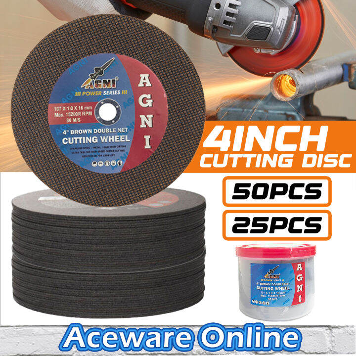 50PCS Metal Cutting Disc 4 Inch Mata Grinder Disc Potong Besi Grinding