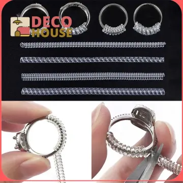 12pcs Clear Ring Size Adjuster