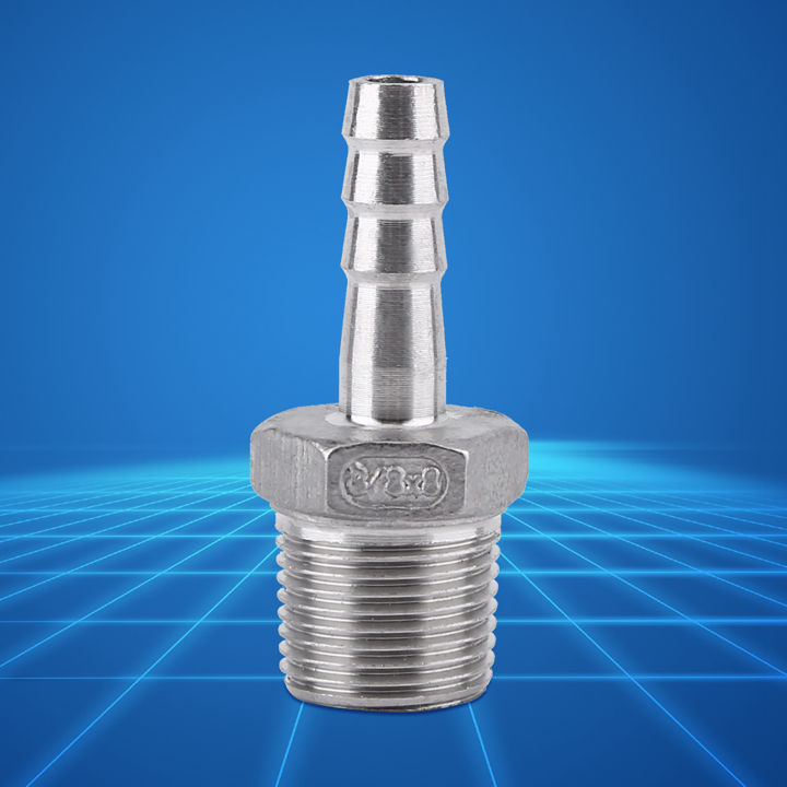 barb-adapter-ss304-stainless-steel-hose-tail-connector-male-thread-pipe-fitting-barb-bsp-1-8-3-4