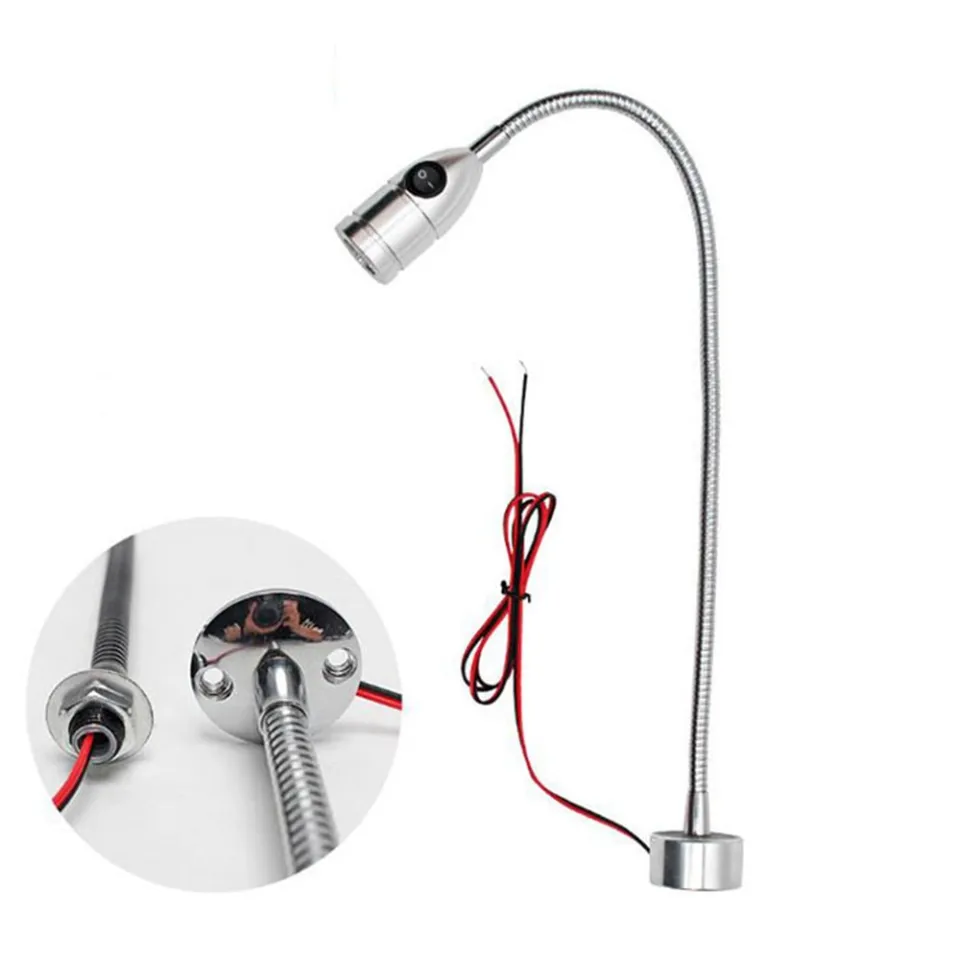 LED Magnetic Lamp Magnetic Work Light Flexible Gooseneck For Workshop