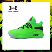 Under Armour Mens HOVR  CURRY 7 Basketball Shoes GREEN อันเดอร์ อาร์เมอร์ ร้องเท้าผ้าใบออกกำลังกายสำหรับผู้ชาย Flow FUTR X Basketball Shoes UA Phantom 11 Running Shoes