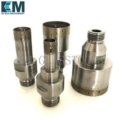 Free Shipping! Diameter 4mm~120mm,Segmented Sintered Diamond core drill bit,Belgium thread Mount-YG 12.Glass drilling machine