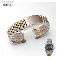 ♝☏☊สายนาฬิกาข้อมือเหล็กสำหรับ Rolex Log Type สายรัดเหล็กสำหรับทั้งหญิงและชายสายโซ่ Oyster แบบคงที่แบบคลาสสิคซีรีย์20 21มม.