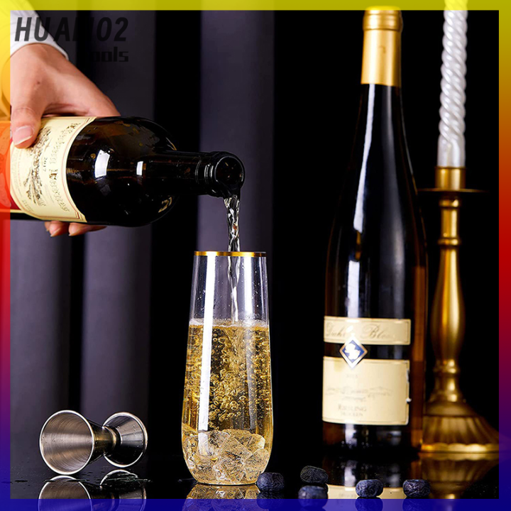 huali02-270มล-ถ้วยแก้วทัมเบลอร์ไวน์แดงแตกแตกแก้วไวน์พลาสติกไม่แตก