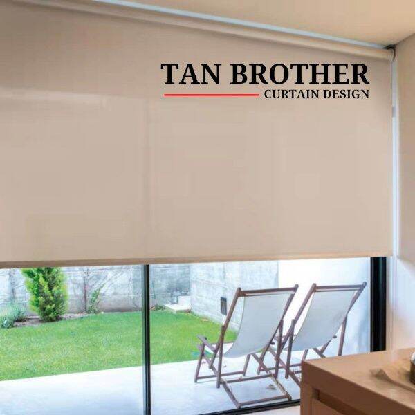 READY STOCK 45 Blackout (Semi Blackout) Premium Roller Blind/ Semi