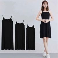 Women Sling Dress Casual Solid Spaghetti Short Dress Sleeveless Dress Slips Under Dress Sexy Ladies