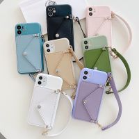 [Chaoke digital branch] เคสโทรศัพท์กระเป๋าสตางค์สายคล้องแบบคาดตัวสำหรับ iPhone 13 12 Pro 11 Pro Max SE 2020 X XR XS Max 6S 6 7 8 Plus 12 Plus ที่ใส่สายคล้องบัตร