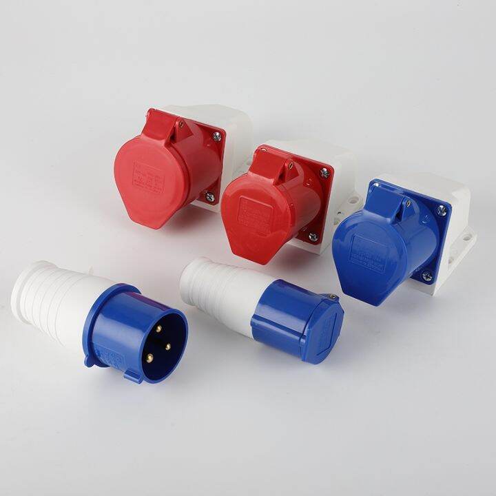 1-pcs-16a-aviation-industrial-plug-inclined-socket-male-and-female-connector-3-4-5p-surface-concealed-installation-without-wire