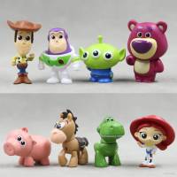 Ns3 พวงกุญแจ จี้ฟิกเกอร์ Toy Story Action Figure Lotso Woody Buzzy Jessie Alien DIY สําหรับเด็ก 4 ชิ้น