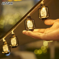 JIASHI โคมไฟน้ำมันก๊าดย้อนยุคตั้งแคมป์,โคมไฟ LED ทรงขวดเต็นท์การจัดตกแต่งโคมไฟสายไฟแสงอาทิตย์ค่าย