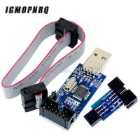 1Set 10Pin ถึง 6 Pin Adapter Board + USBASP USBISP AVR Programmer USB ATMEGA8 ATMEGA128 ATtiny / CAN / PWM 10Pin Wire Module DIY