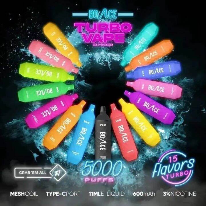 ezd60966 Bounce Turbo Bar BAR PRO 5000 PUFFS Lazada PH