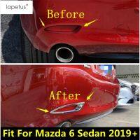 ABS Chrome Rear Tail Foglight Fog Lights Lamp Frame Molding Cover Kit Trim Exterior Accessories For Mazda 6 Sedan 2019 2020