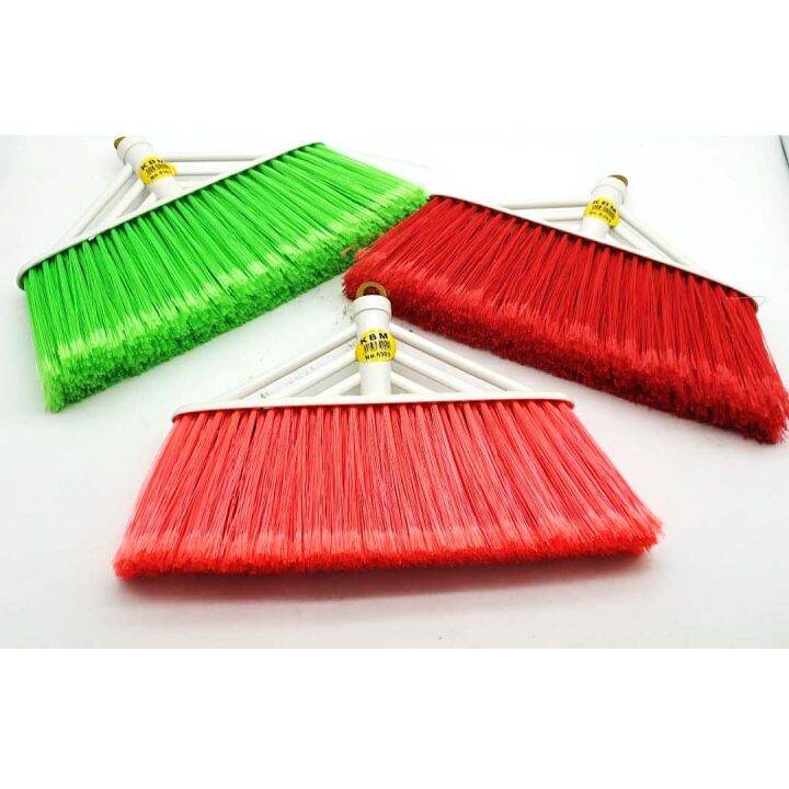 Plastic Bristle Garden Plastic Household Cleaning Broom With Stick Broom Handle