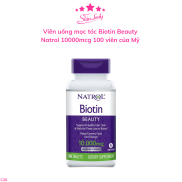 Viên uống mọc tóc Biotin Beauty Natrol 10000mcg 100 viên của Mỹ - skinlady
