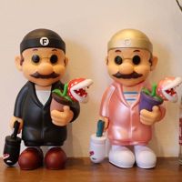 ✜┅ Rainbow8csfsg Anime Surper Mario Bros Figure Fools Pattern Super Large kennedy Collectible for Kids
