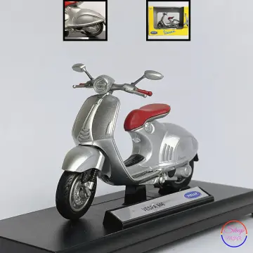 Giảm giá Mô hình xe trưng bày Vespa Primavera tỉ lệ 112 Maisto màu đỏ   BeeCost