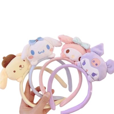 【CW】 Anime Cartoon  Cinnamoroll Headband Kuromi Face Hair Accessories