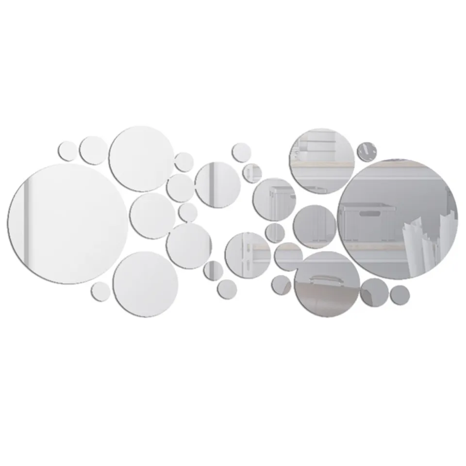 10/20/30pcs Water Drop Mirror Stickers, Acrylic Mirror Wall