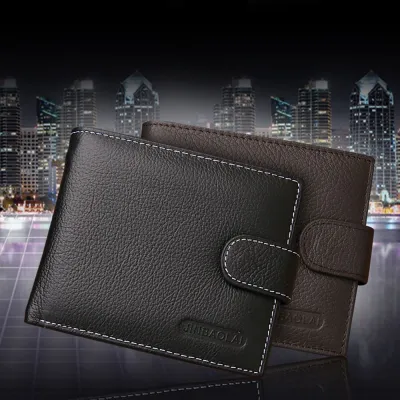 Coin Purse Simple Fashion Design Money Pocket Purse Snap Button Bag Men Wallets Korean Style Wallets PU Clutch Bag