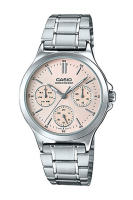 Casio Standard นาฬิกาข้อมือผู้หญิง สายสแตนเลส รุ่น  LTP-V300,LTP-V300D,LTP-V300D-4A,LTP-V300D-4AUDF - สีเงิน