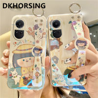 DKHORSING เคสสำหรับ OPPO Reno 10 / Reno 10 Pro / Reno 10 Pro + เคสโทรศัพท์ซิลิโคนแวว Rhinestone ใหม่ Oppo Reno 10 5G พร้อมสายรัดข้อมือเคสหลังผู้หญิงลายดอกไม้แสงแดดกันกระแทก OPPO Reno 10Pro บวก5G