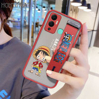 Hontinga เคสโทรศัพท์สำหรับ Infinix Hot 12,เคสมือถือกันกระแทกแบบใสรูปการ์ตูนอนิเมะลูฟี่ฝาหลังเลนส์อุปกรณ์ป้องกันกล้องเคสแข็งสำหรับ Infinix Hot 12