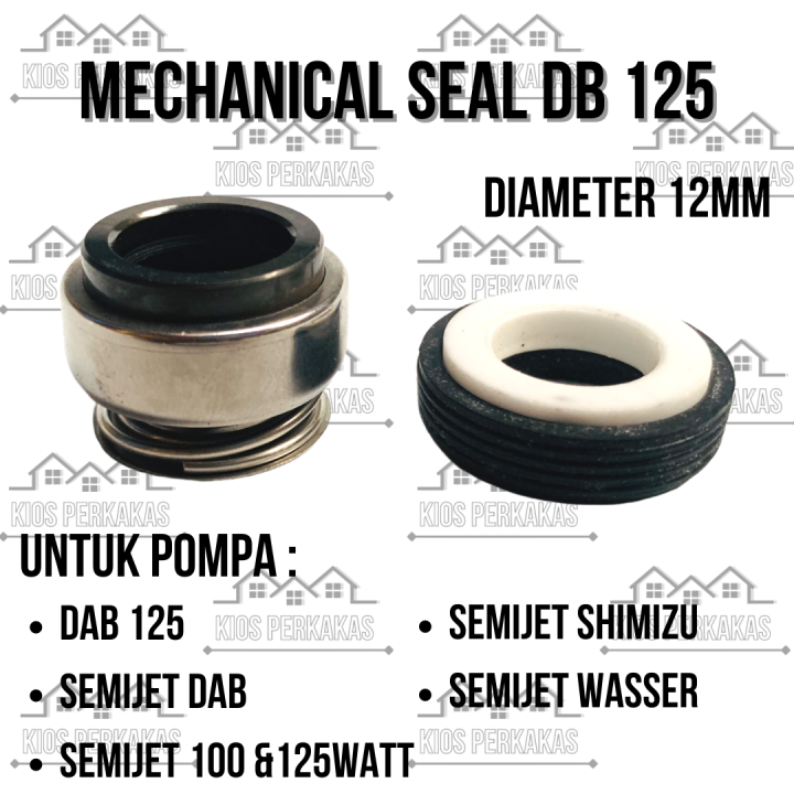 Mechanical Seal Shimizu Dab Db Sparepart Pompa Air Mm Sil