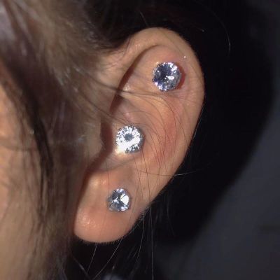 1PC Crystal Strong Magnetic Ear Stud For Women Zircon Clip Earrings Men Punk No Hole Magnet Earrings Non Piercing Jewelry Gift