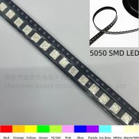 5050 SMD LED Red Yellow Green White Blue Orange Pink Ice Blue 5054 light emitting diode 100pcs/lotElectrical Circuitry Parts