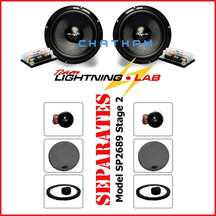 Team Lightning Lab Separate Speakers with Tweeters ( Model SP2689