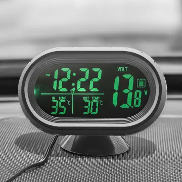 Shop Car Backlight Lcd Digital Temperature Clock 2 In 1 online