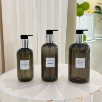 250/350/500ml Soap Dispenser Bottles for Bathroom Shampoo Shower Gel Liquid Soap Container Lotion Refillable Bottles with Label